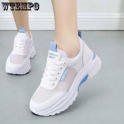 Летние кроссовки из дышащей сетки, женская обувь, корейская версия повседневных универсальных белых туфель