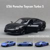 1/36 Porsche Taycan Модель Игрушечной Машинки Для Детей RMZ CiTY Металлическая Супер Спортивная Миниатюра С Инерционным Механизмом Коллекция Подарок Для Ребенка Мальчика