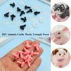 10pcs Plastic Toys DIY Tool Safety Parts Dolls Accessories Doll Noses Triangle Nose
