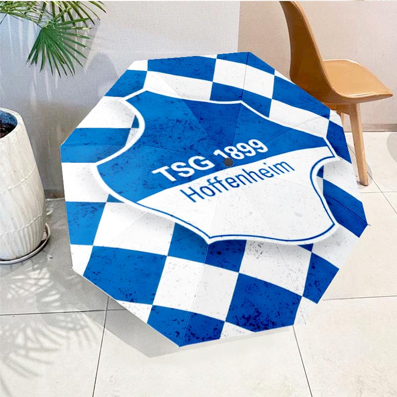 Hoffen-heim Crest Automatic Folding Umbrella - 8-Rib Travel Umbrella with Auto Open/Close & Portable, Gift for Christmas, Birthdays