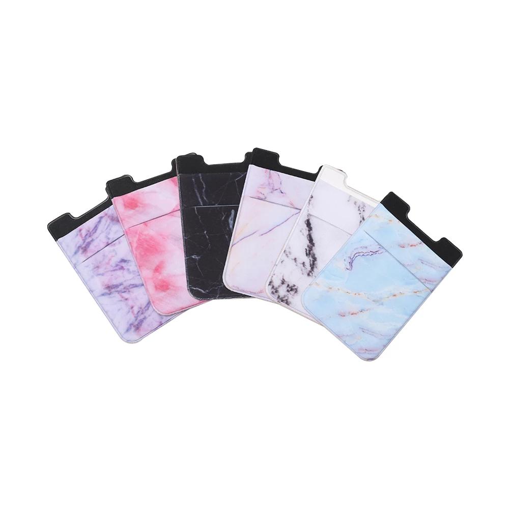 Wallet ID Bus Card Elastic Phone Card Sleeve Card Holder Phone Storage Wallet Phone Back Pocket