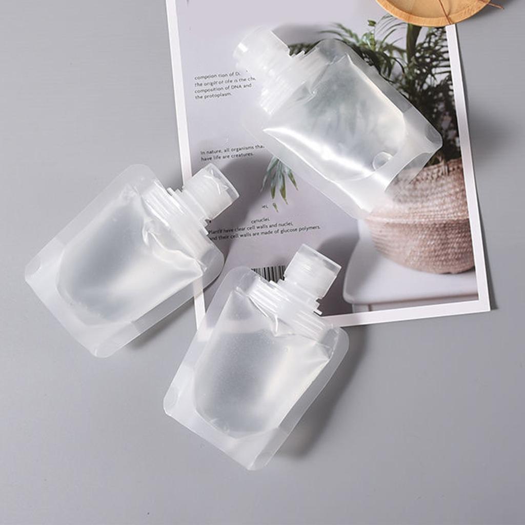 Многоразовый пакет с откидной крышкой для жидкой косметики 30 мл, 50 мл и 100 мл, пакеты для дозатора лосьона