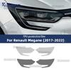 Для Renault Megane 4 2017 2018     Защитная пленка для фар автомобиля Затонированная Черная Виниловая обертка Прозрачная наклейка из ТПУ