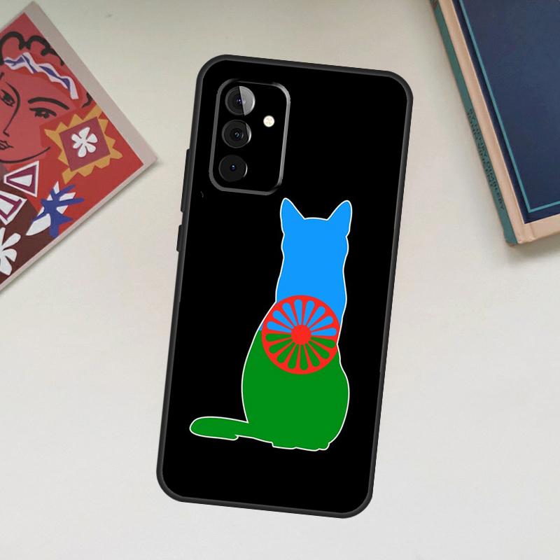 Чехол-флаг цыганский аромунский рома для Samsung Galaxy A06 A16 A26 A36 A56 A55 A35 A15 A53 A32 A52 A33 A13 A14 A34 A54 A17