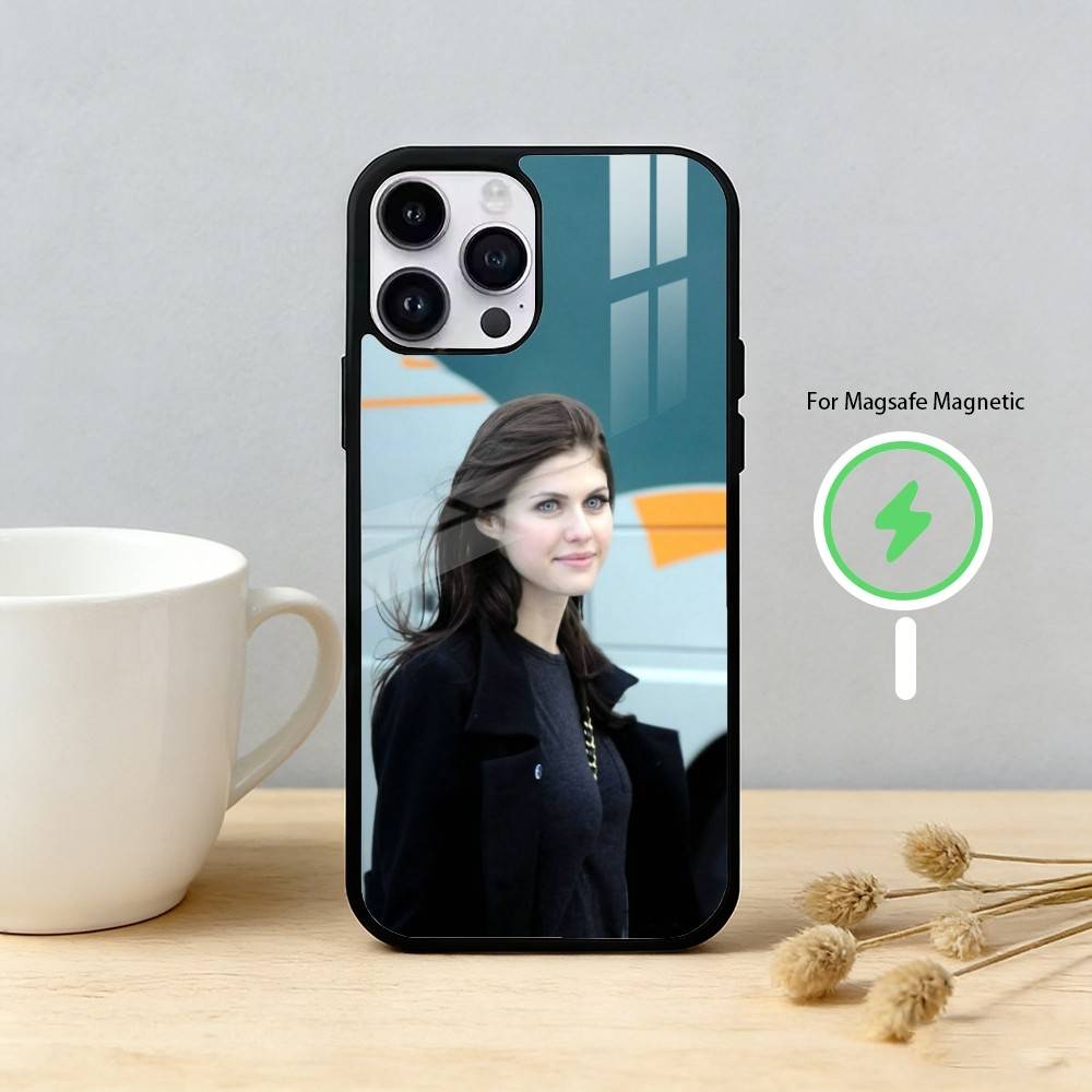 A-Alexandra Daddario Phone Case For iPhone 17/16/15/14/13/12/Plus/Pro/Max for Magnetic Wireless Charging