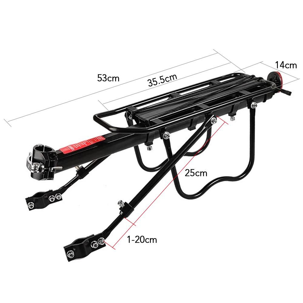 Быстросъемная регулируемая багажник для велосипеда, задняя стойка для велосипеда, горная дорога, грузовой велосипед для велосипеда