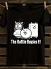 & WoAnime Battle Cats Графическая футболка Мужская футболка Женские футболки с принтом букв Футболка с короткими рукавами Повседневная уличная футболка Топ