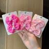 2Pcs/lot Baby Solid Hair Bows Hair Clips Ribbon Bow Hairpin for Girl Cheer Bowknot Barrettes Children Headwear Hair Accessories