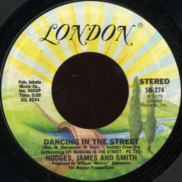 7-дюймовая пластинка HODGES, JAMES & SMITH - Dancing In The Street 5N274 London Records 1979 UK Соул/Фанк Б/У