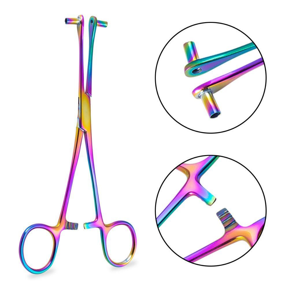 Инструменты для пирсинга Нержавеющая сталь Зажим для пирсинга Инструмент для пирсинга тела Щипцы для пирсинга Пирсинг кожи