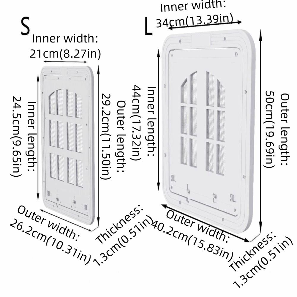 Self-Closing Pet Lockable Screen Door Reinforced Cat Door Hole Dog Screen Door House Accessories