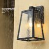 Уличный водонепроницаемый настенный светильник Современный садовый светильник для коридора виллы Наружная стена Садовая дорожка Простой балкон Ворота Терраса Лампа