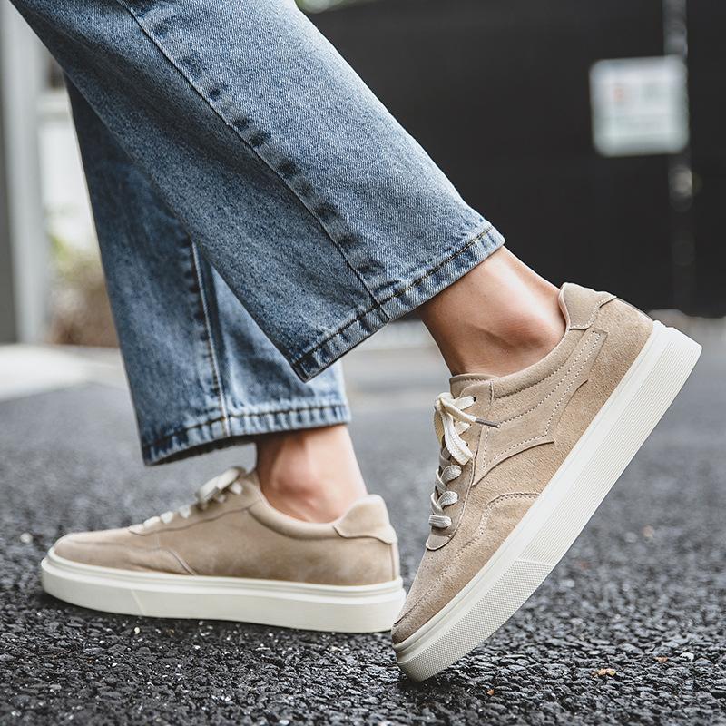 Fashion Men's Shoes 2024 New Casual Sports Versatile Men's Real Leather Shoes Retro Fashion Men's Board Shoes