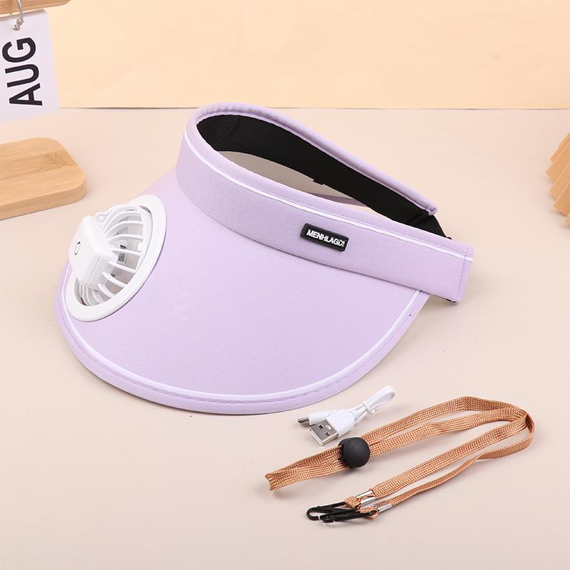 Breathable Cooling Fan Hat Usb Rechargeable Fans Hat Outdoor Travel Sun Hat Empty Top Large Brim With Fan For Women Gifts