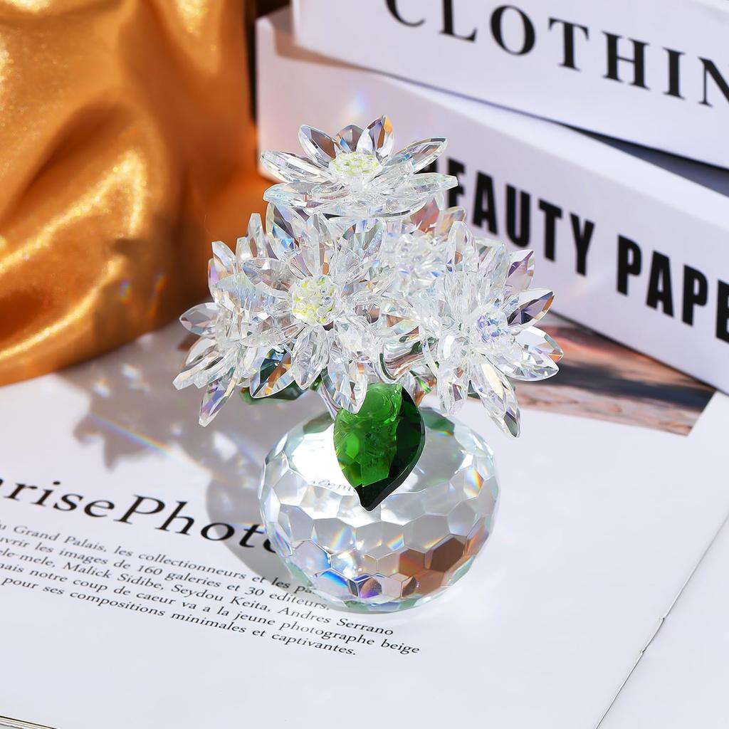 K9 Кристалл Цветок Лотоса Украшения Прозрачный Цветок Лотоса Фэн-Шуй Домашнее Украшение Цветок Лотоса Подарок для Женщин Друзья Мамы Популярный Подарок На День Рождения Новый