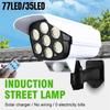 Solar Lights  Outdoor With Motion Sensor Remote Controller FloodLights Wireless Dummy Decoy Fake Security Camera for Garden