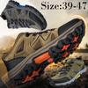 Большой размер 39-47Мужские ботинки Мужская зимняя обувь Нескользящие износостойкие зимние ботинки Спортивная обувь Уличная походная обувь