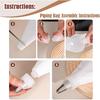 9-Piece Reusable Piping Bags and Tips Set-16inch Cotton Baking Kit with Coupler, Stainless Steel Nozzles & Cleaner for Cakes/Cupcakes/Cookies