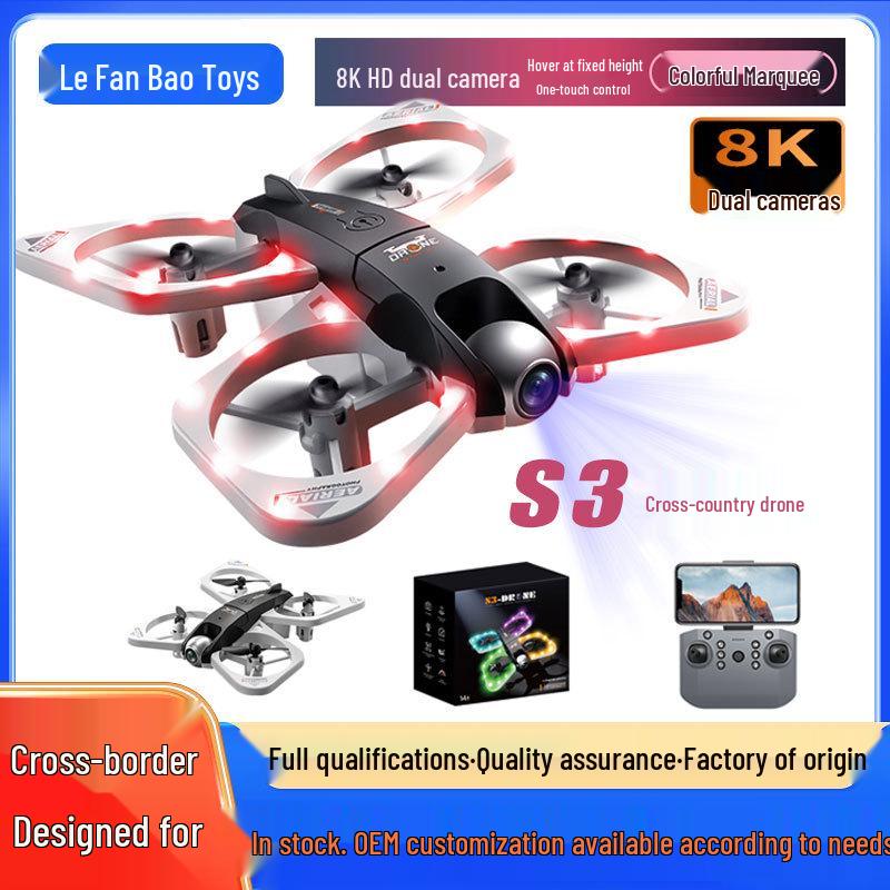 Crosser S3 8K Mini FPV Quadcopter with Seven-Color Lights for Advanced Aerial Photography