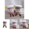 Plush Keychain Cute Cartoon Coffee Cup Pendant With Pp Cotton Filling For Bag Decor And Gift