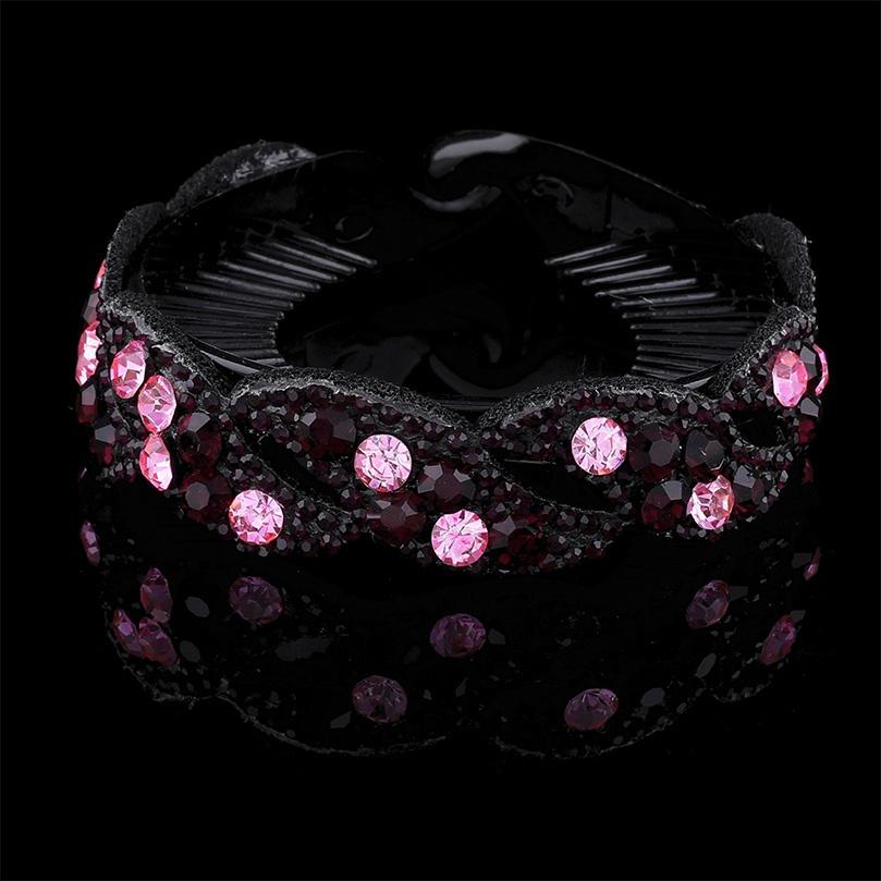 Модные женские заколки со стразами и жемчугом, цветок, хрустальная заколка для волос, когти, птичье гнездо, твист-клип