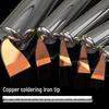 Электрический паяльник высокой мощности с деревянной ручкой, постоянная температура, сменная головка, профессиональный инструмент для ремонта/пайки