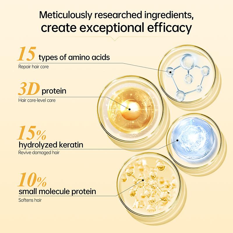 PURC Маска для волос 8 секунд, профессиональный крем для лечения кератина, разглаживающий мягкий восстанавливающий крем для химической завивки, средства для ухода за поврежденными вьющимися волосами