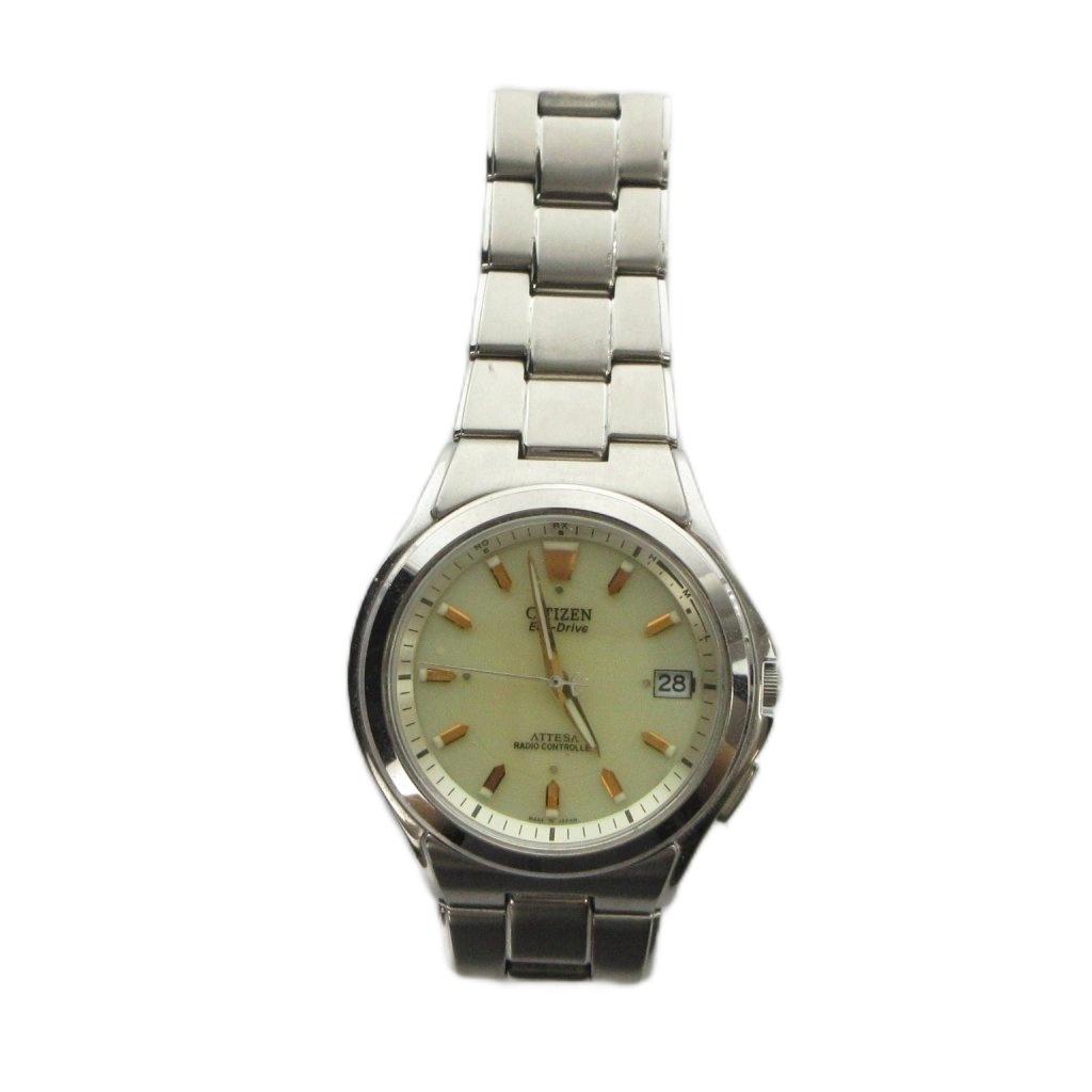 Citizen ATTESA Solar с датой и серебристым цветом H110-TO11331 Eco-Drive Часы, с питанием, Календарь