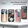 США A-Америка Флаг Чехол для телефона Для iPhone17,16,15,14,13,12,11 Plus,Pro Max, Новый Магнитный Беспроводной Заряд