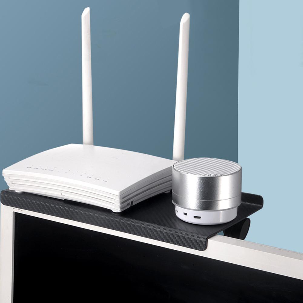 Регулируемая верхняя полка для ТВ-экрана, компьютерный монитор, настольный экран, верхняя полка для хранения, ТВ-медиа-бокс, полка для маршрутизатора, домашний органайзер