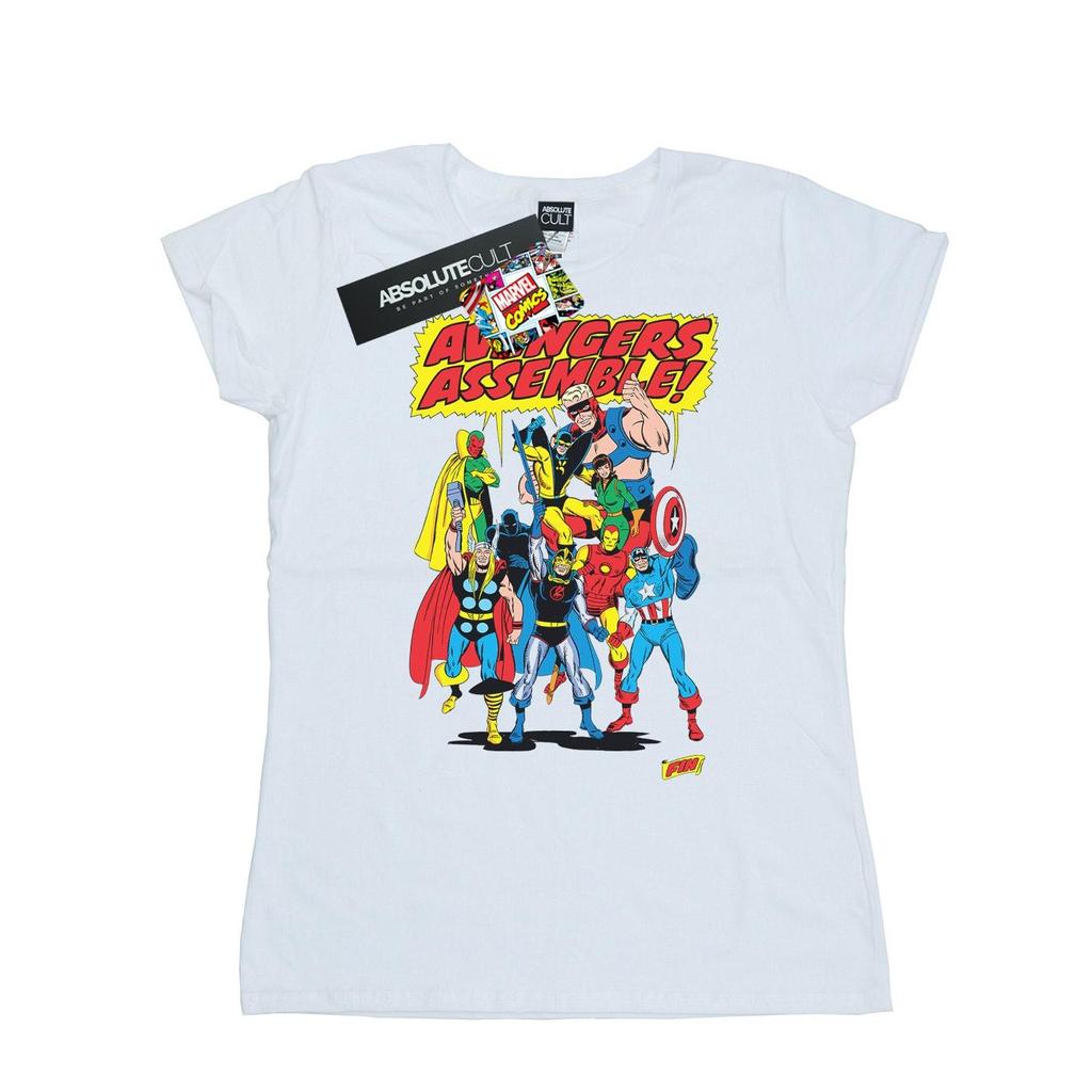 Marvel Comics Womens/Ladies Avengers Assemble Cotton T-Shirt