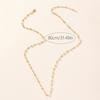 Colorful Crystal Necklace Rhinestones Long Y-Shaped Neckchain Bohemian Clavicle Chain Fashion Accessory for Women