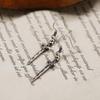 1 Pair of  Punk Dark Longsword Earrings Vintage Jewelry