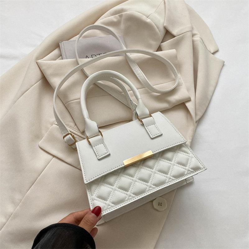 Ретро однотонная модная сумка с вышивкой бриллиантовой нитью 2025 лето корейская версия универсальная повседневная сумка сумка на одно плечо сумка-мессенджер тренд