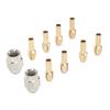 10PCS Drill Chuck Collet Set Brass Electric Drill Keyless Bit Collet Chuck Fast Change Adapter Tool for Replacement