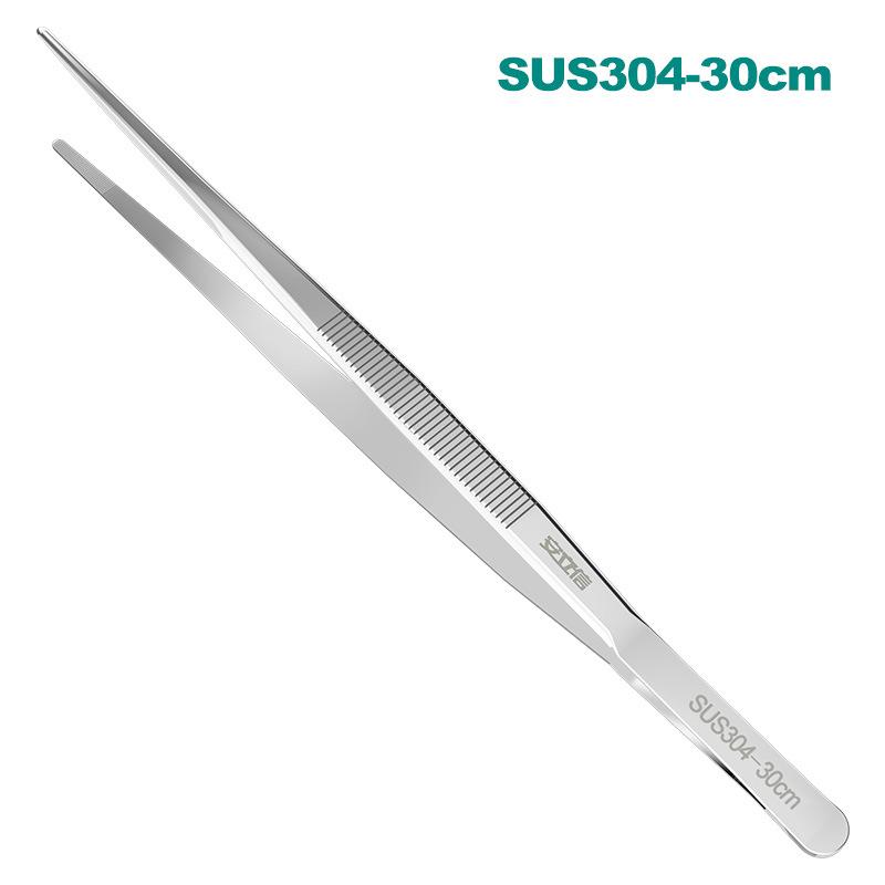25 см пинцет для укладки волос из нержавеющей стали 304 с круглыми зубцами и нескользящей конструкцией