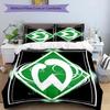 3pcs Werder Bremen LOGO pattern bedding set duvet cover set includes duvet cover &pillowcases, perfect all season bedroom decoration & gift