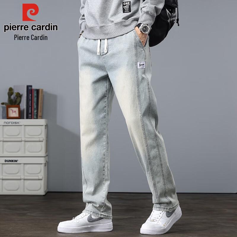 Pierre Cardin Men's Loose Straight Leg Retro Denim Jeans