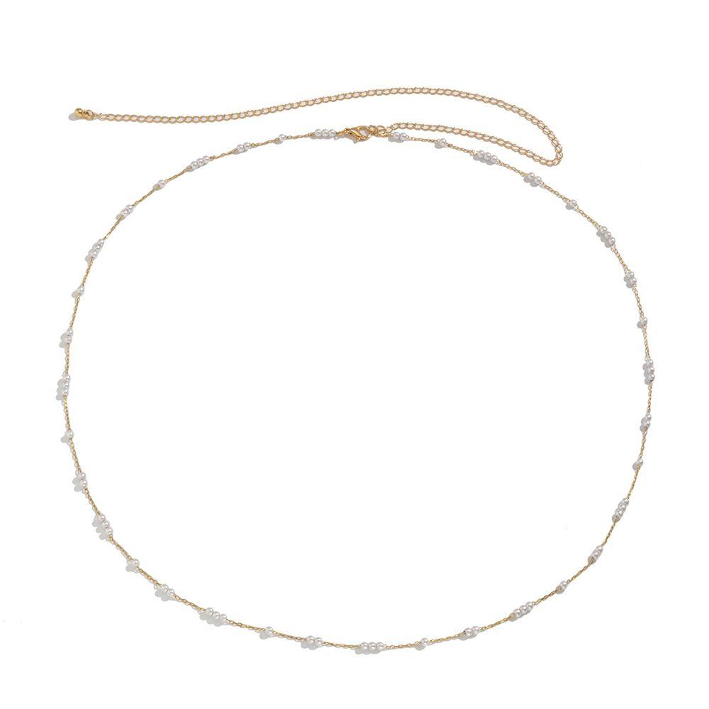 Retro Rhinestone Fashion Metal Simple Female Belt Sexy Waist Chain Korean Style Belt Dress Ornament