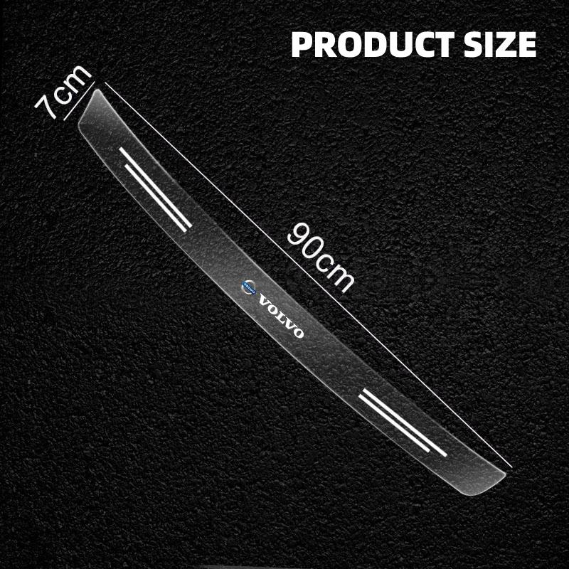 Transparent Car Rear Trunk Bumper Guard Stickers for Volvo XC60 S90 XC90 S60 XC40 V60 V90 S40 Volvo EX30 C40 C70 Accessories