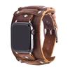 Панк Кожаный Ремешок для Apple Watch 7 6 5 4 3 SE iWatch 38 40 41 45 42 44 мм Аксессуары для Смарт-часов