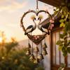 Goose Wind Chime with Bells Eagle Decorative Chain Garden Decoration Bird Hanging Pendant  Home
