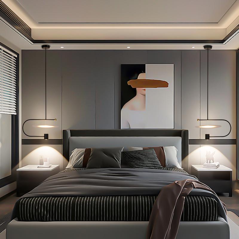 Простая современная люстра для столовой, бара, креативная модная люстра для спальни, кабинета, балкона