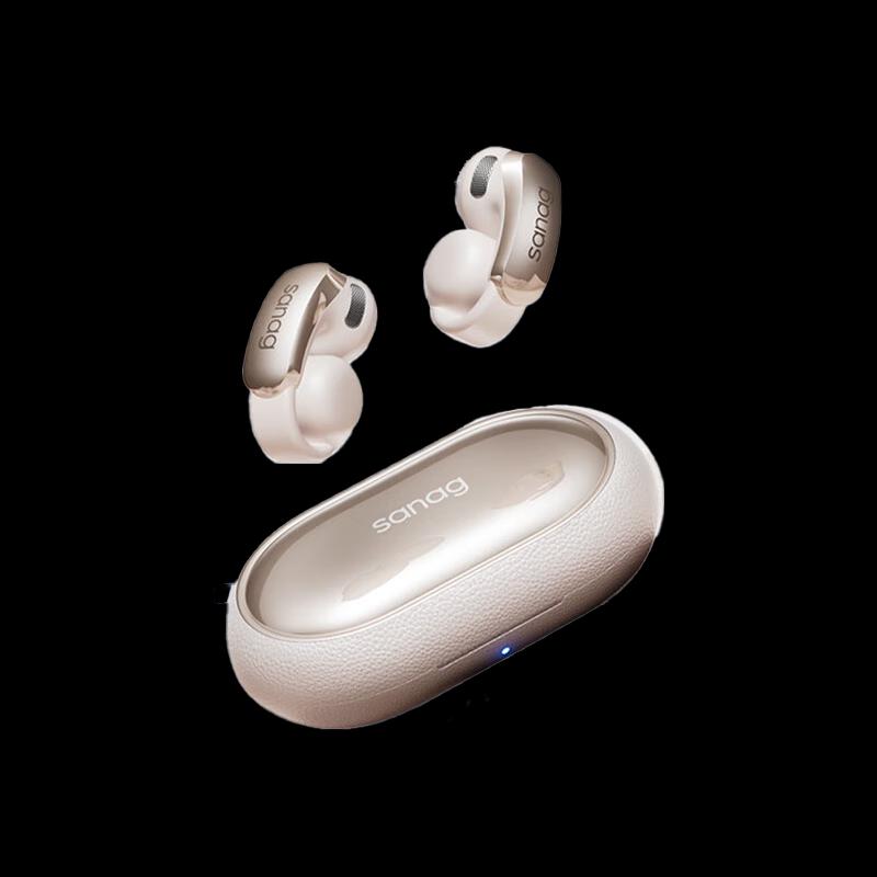 SANAG Open-Ear Bone Conduction Bluetooth Clip-On Earphones