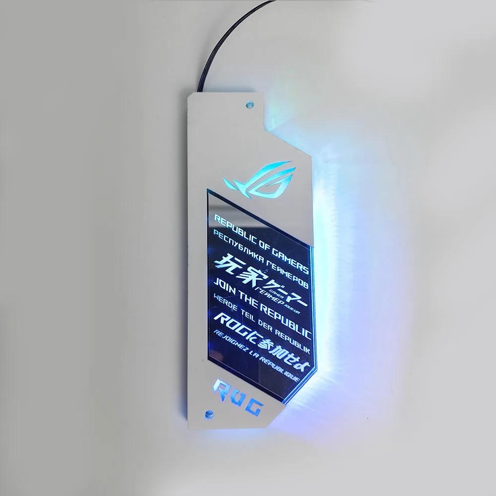 Панель ARGB-подсветки ATX IO для DIY AURA SYNC 5V, Плата подсветки для материнских плат ROG, Индивидуальная декоративная пластина для материнской платы, PC Gamer, Моддинг