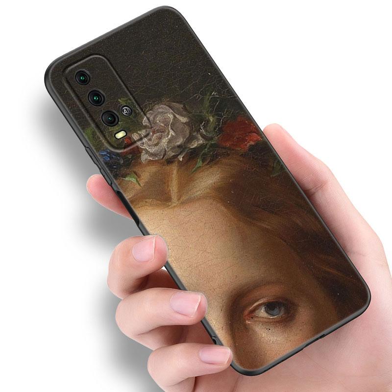 Чехол для телефона Renaissance Art Painting для Xiaomi Redmi Note 5 6 9T K20 K40 K50 Pro 7A 8A 9A 9C 9i 10A 10C A1 S2 TPU черный чехол