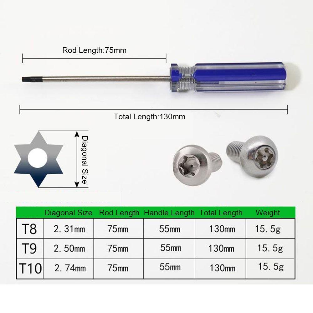 Отвертка с центральным отверстием, защищенная от несанкционированного доступа, серебристо-синяя, отвертка Torx, отвертка Torx, игровая консоль