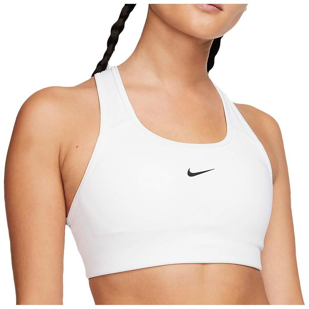Nike MED Бюстгальтер с мягкими чашками BV3637 100 L Женский Белый/Черный