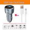 Двойное автомобильное зарядное устройство 120 Вт для Xiaomi и Apple - Адаптер сверхбыстрой зарядки