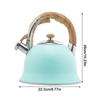 Whistling Kettle Tea Wood Pattern Anti-slip Handle Whistle Water Stainless Steel Pots
